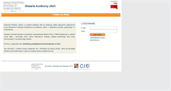 Desktop Screenshot of formularz.men.gov.pl