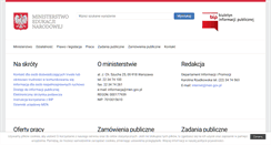 Desktop Screenshot of bip.men.gov.pl