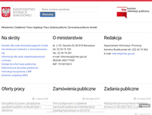 Tablet Screenshot of bip.men.gov.pl